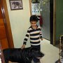 Courtesy: Swati Chatterjee<br />Jishnu with his pet "Gabbar"